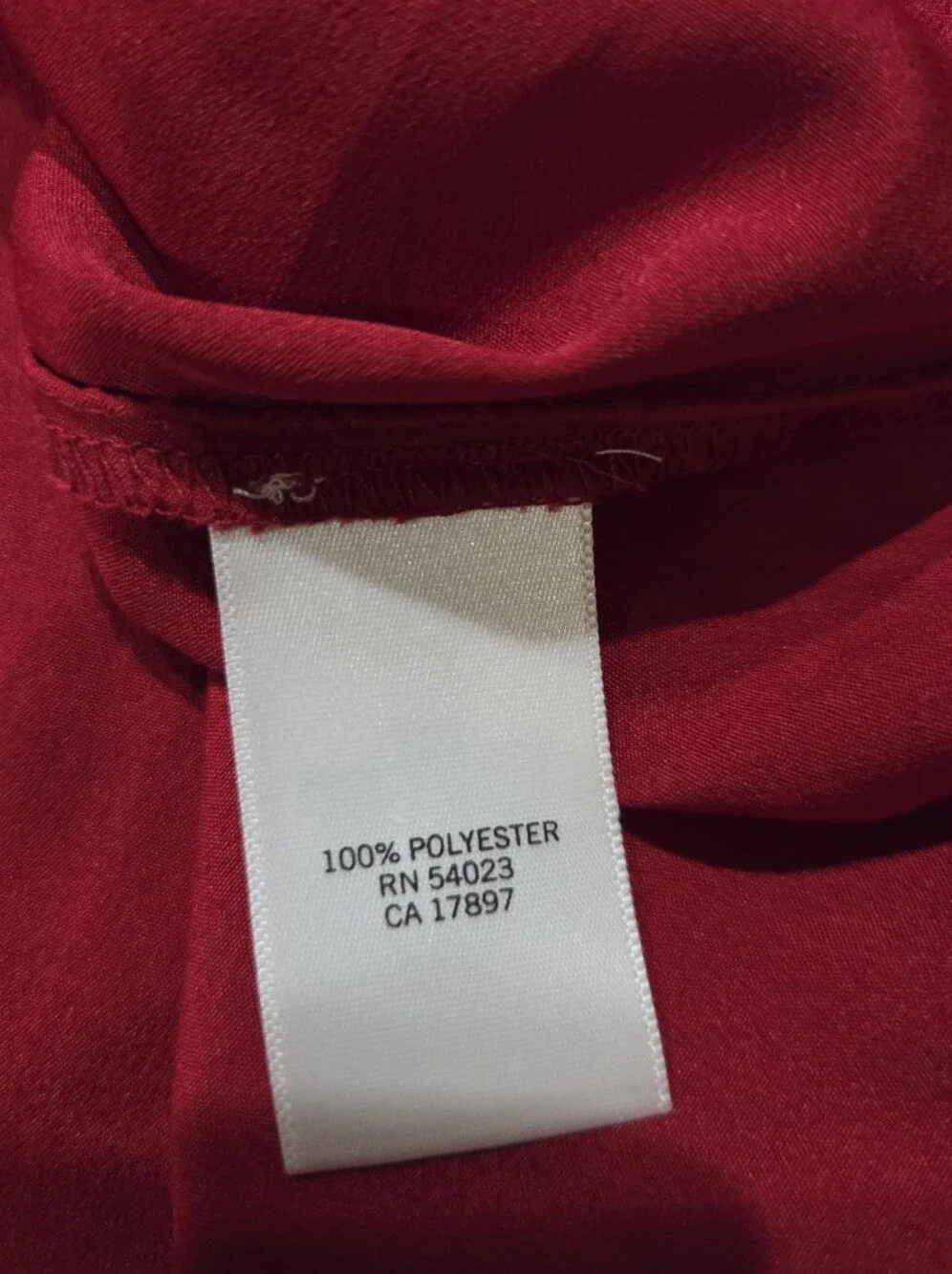 Banana Republic Red Ruffle V-Neck Short Sleeve Blouse - Size XL